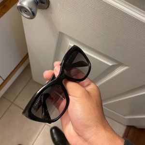 Prada Black Poeme Cat Eye Sunglasses